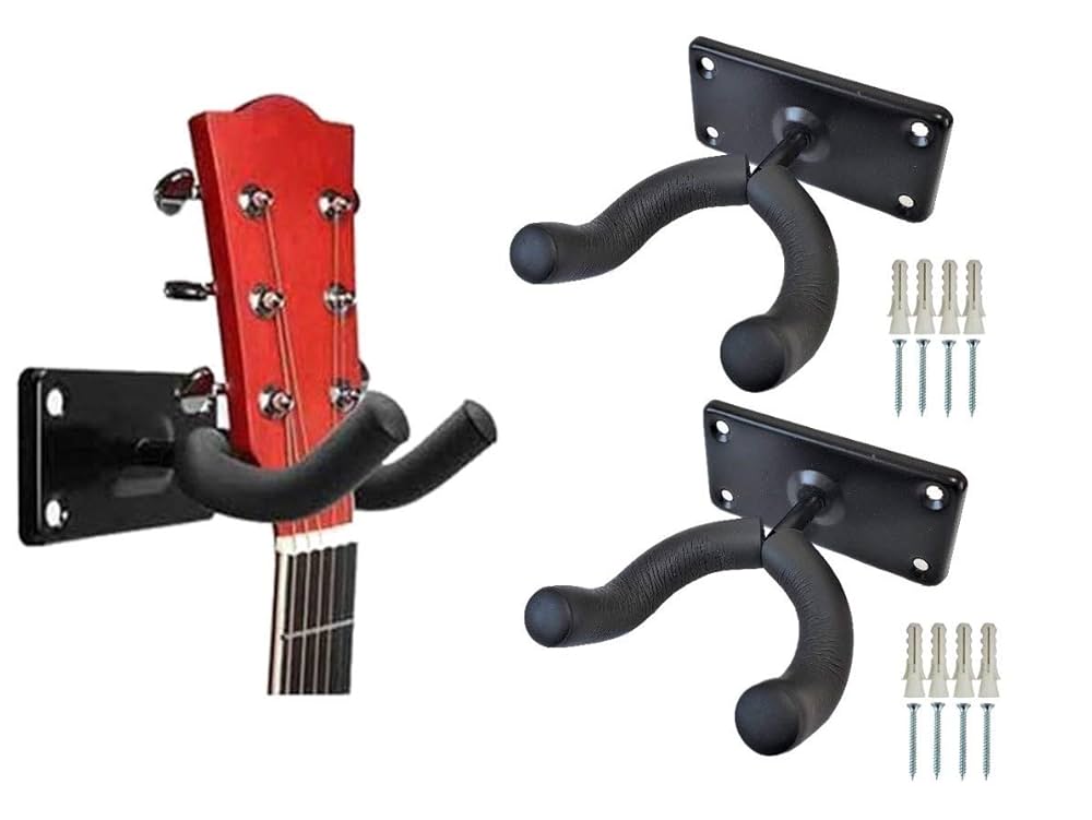 Amazon.co.jp: POSITIVE 2個セット ギターハンガー 壁掛け